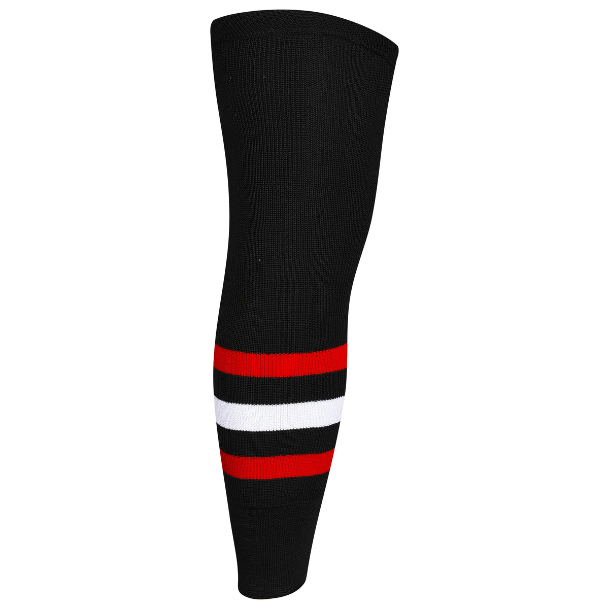 Exxact Sports Knit Men & Women Hockey Socks - Black Red White