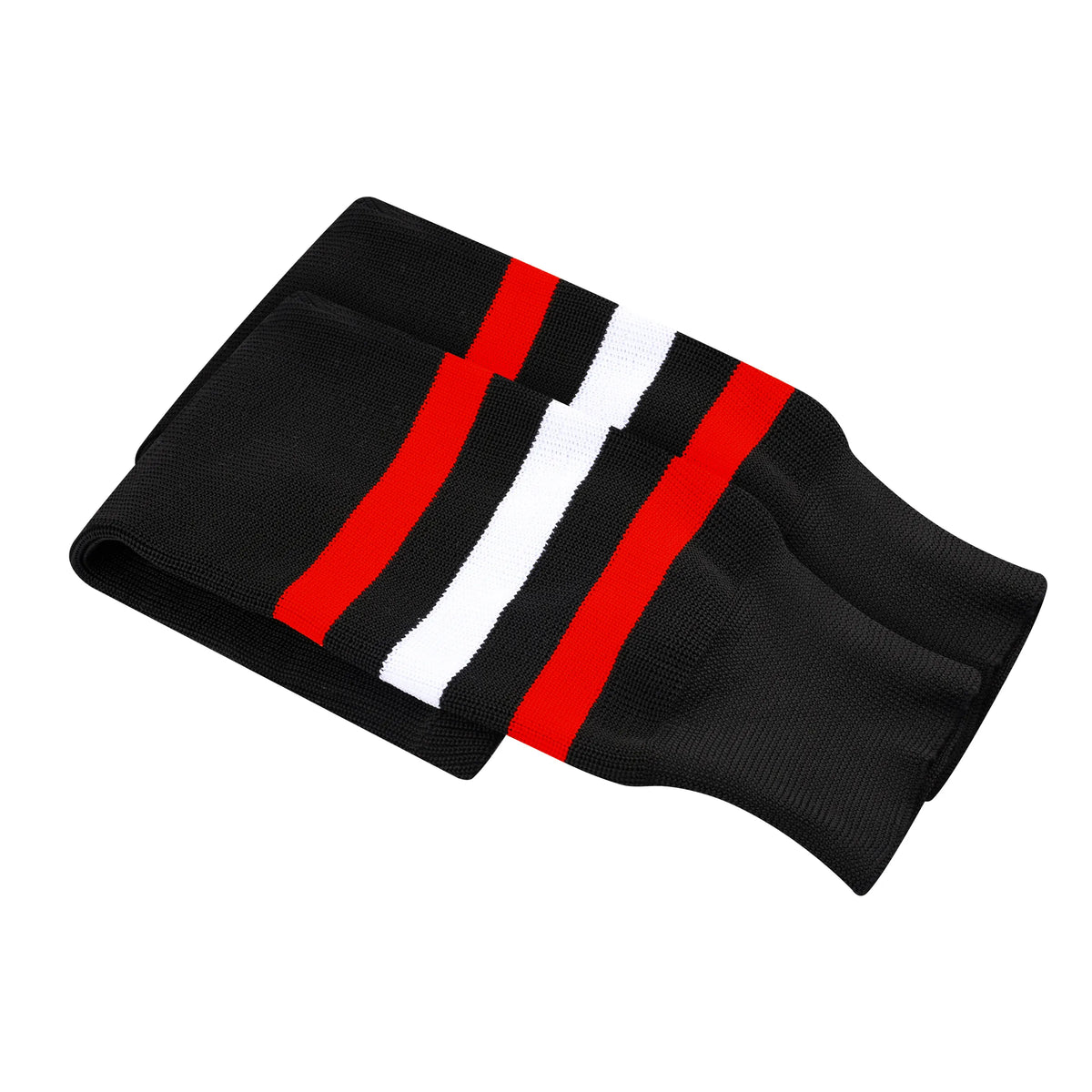 Exxact Sports Knit Men & Women Hockey Socks - Black Red White