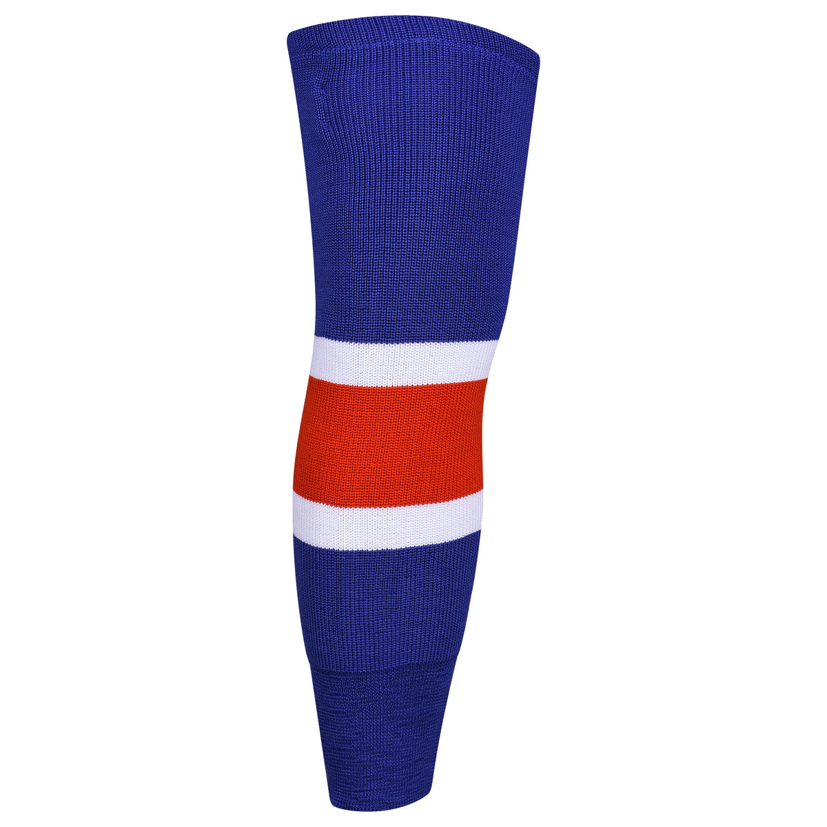 Exxact Sports Knit Men & Women Hockey Socks - Royal Blue White Red