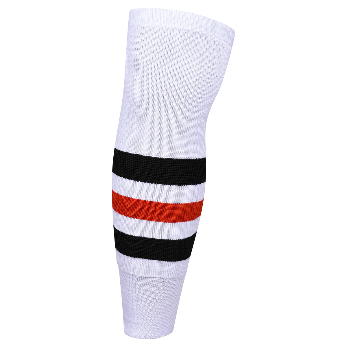 Exxact Sports Knit Men & Women Hockey Socks - White Black Red