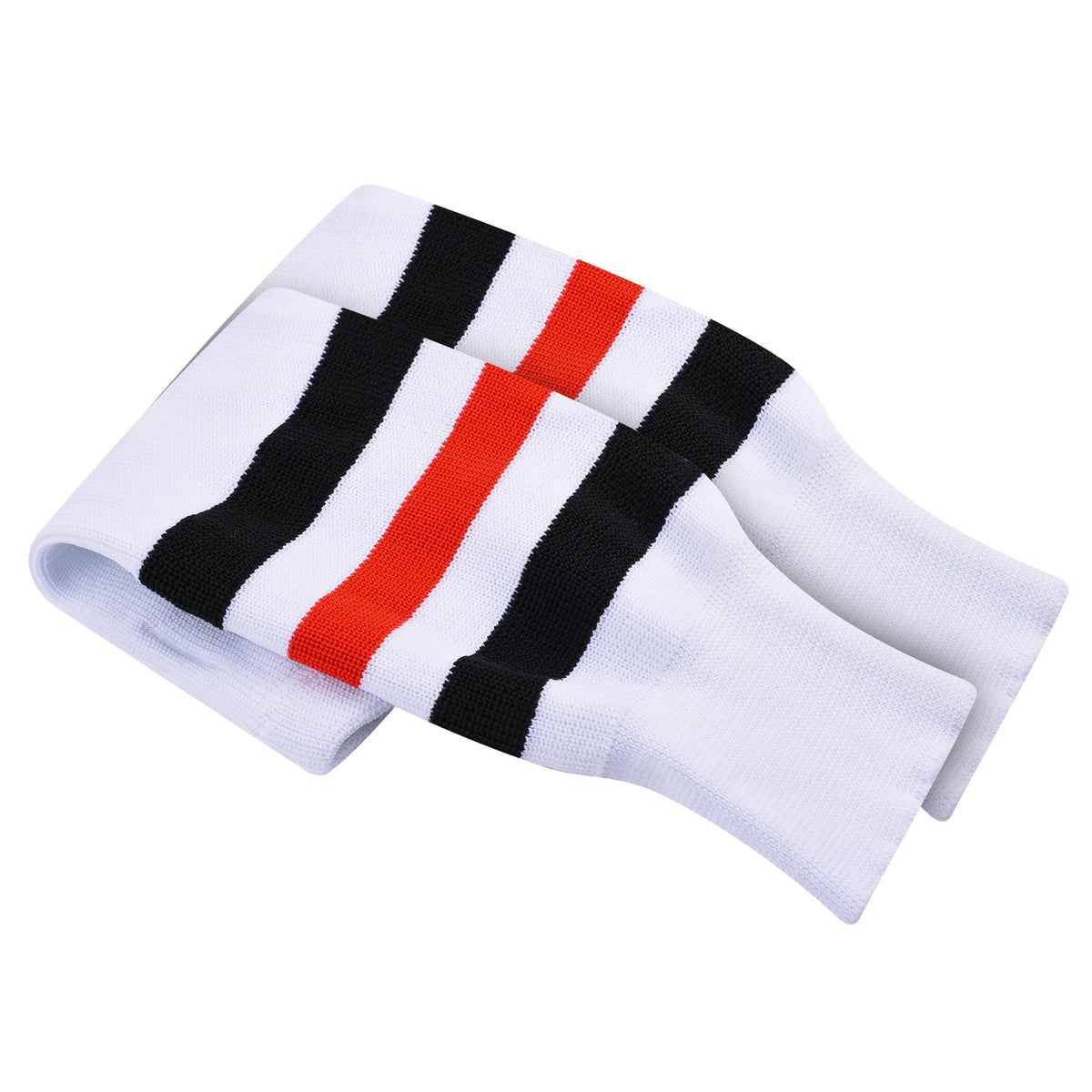 Exxact Sports Knit Men & Women Hockey Socks - White Black Red