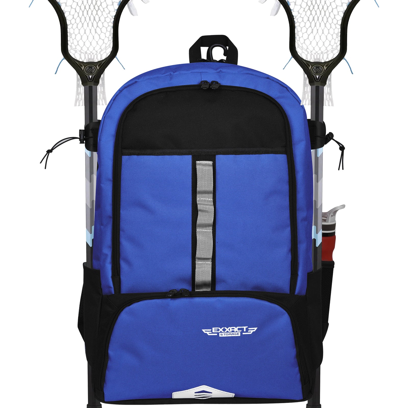 Exxact Sports Lacrosse Bag with Two Stick Holders and Cleats Compartment - Royal Blue