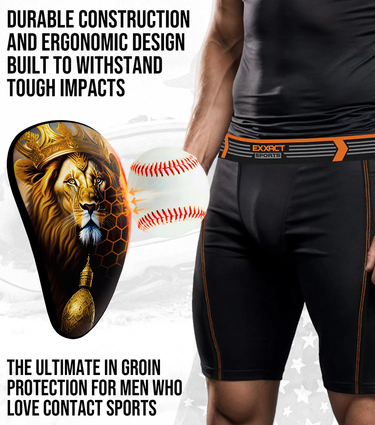 Exxact Sports Lightweight Athletic Cup for Men & Boys with Soft Rim Comfort - Lion