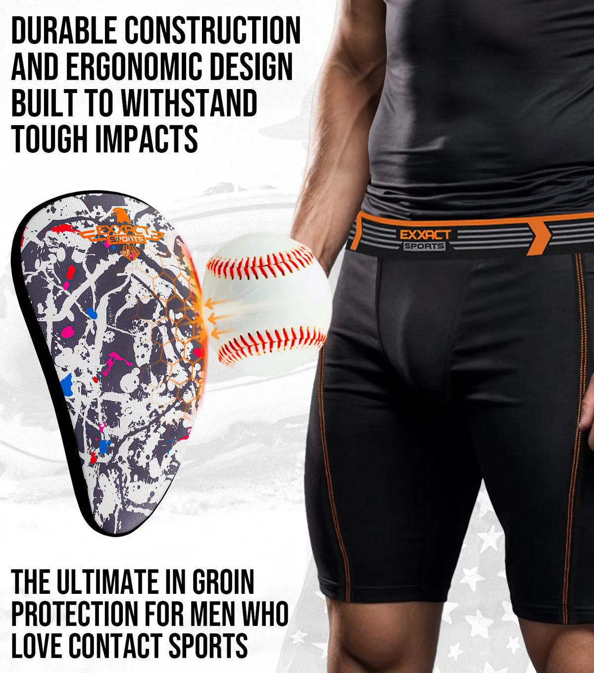 Exxact Sports Lightweight Athletic Cup for Men & Boys with Soft Rim Comfort - Marble