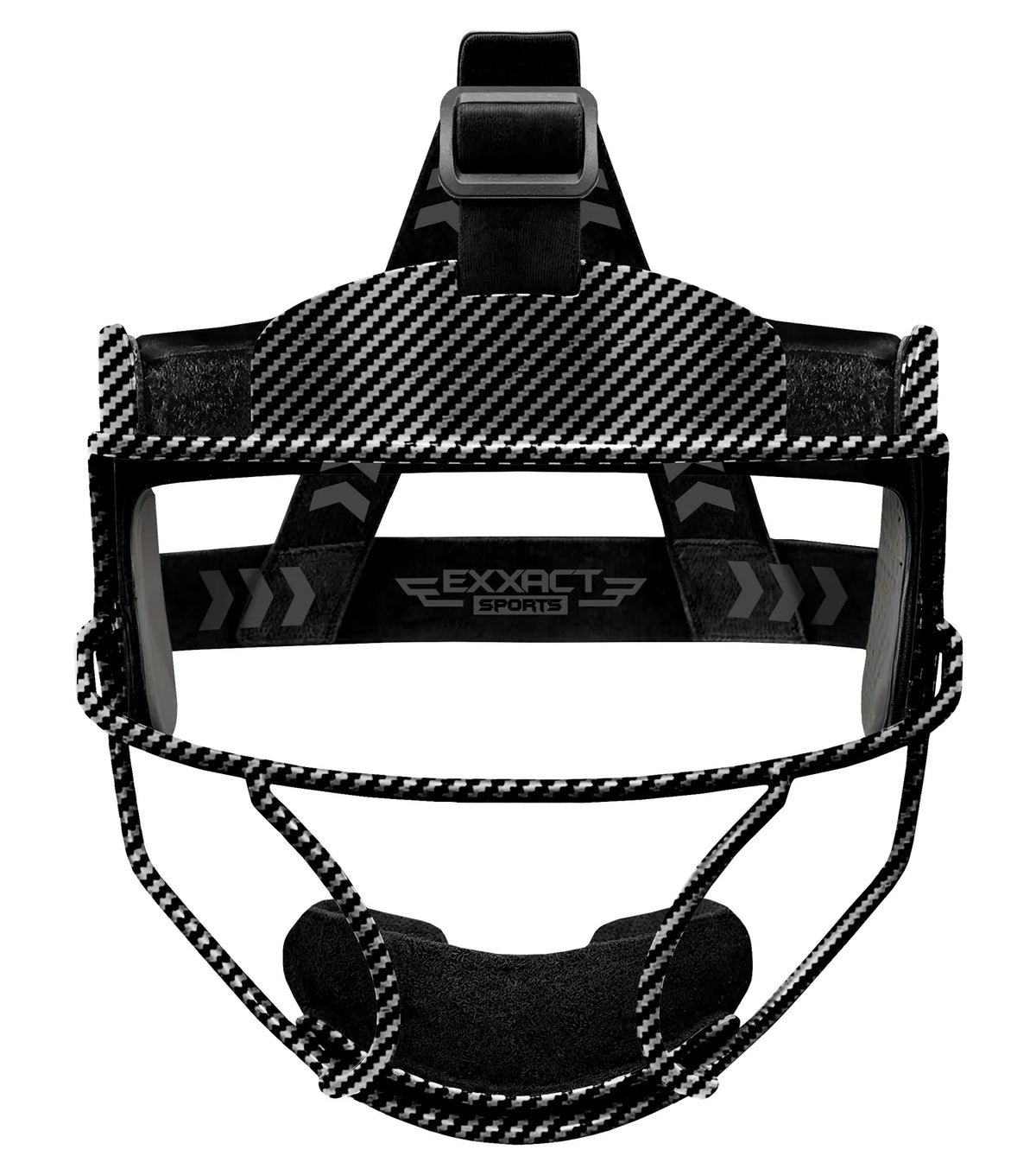 Exxact Sports Lightweight Softball Face Mask Protective Fielders - Black Carbon