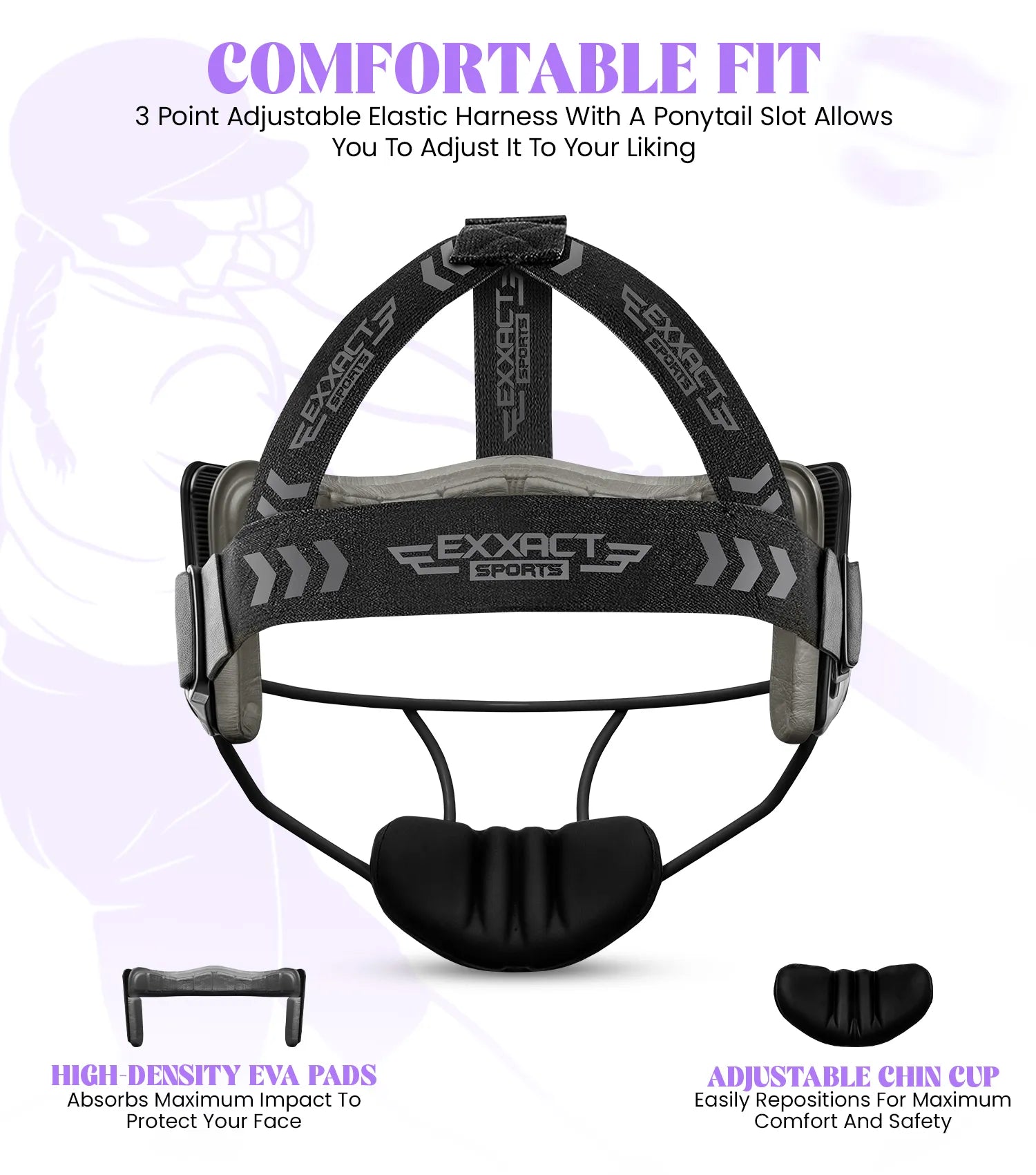 Exxact Sports Lightweight Softball Face Mask Protective Fielders - Aqua Teal