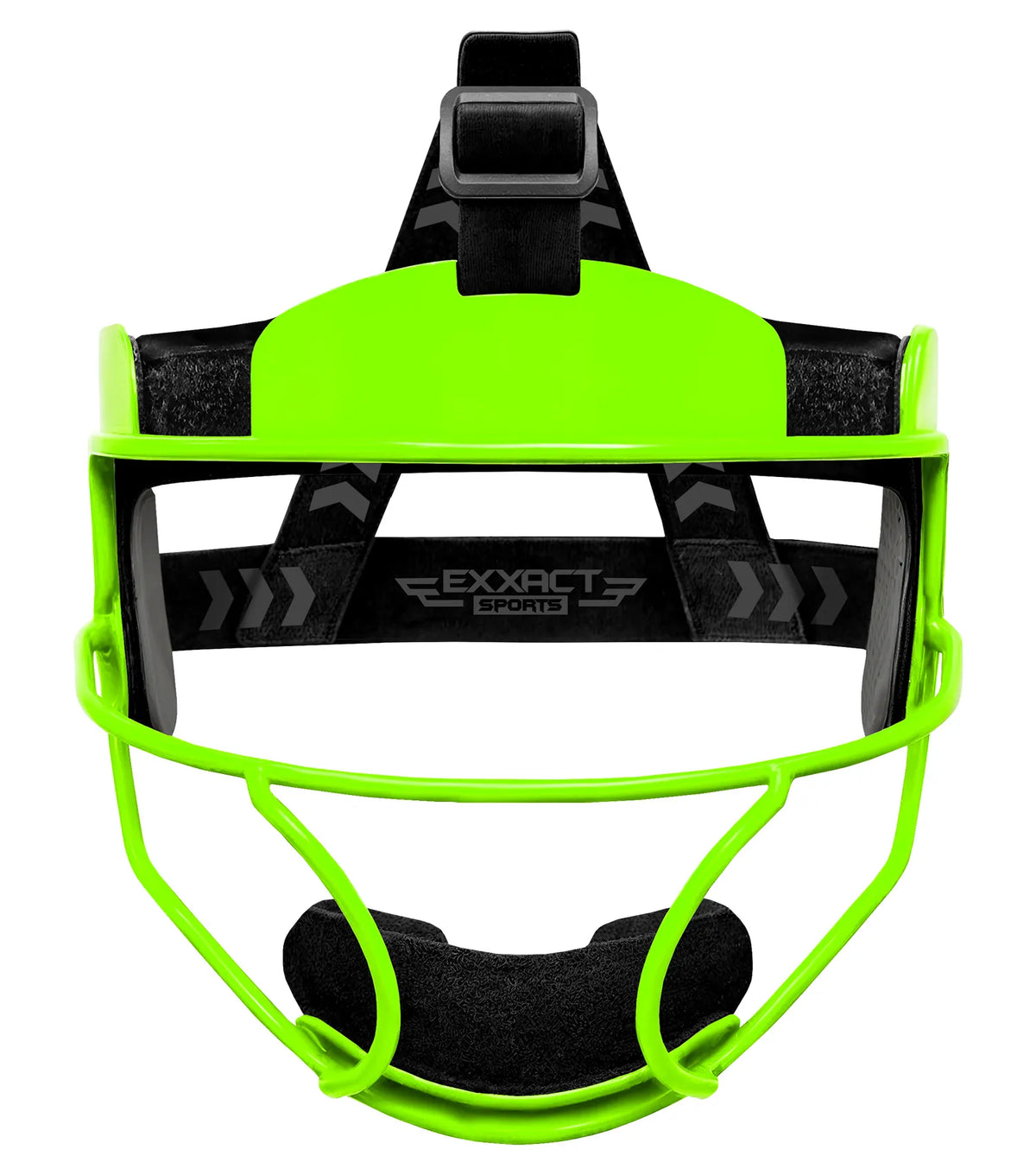 Exxact Sports Lightweight Softball Face Mask Protective Fielders - Neon Green
