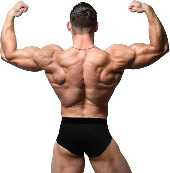 Exxact Sports Men’s Classic Bodybuilding Competition Posing Trunks - Black