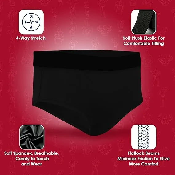 Exxact Sports Men’s Classic Bodybuilding Competition Posing Trunks - Black