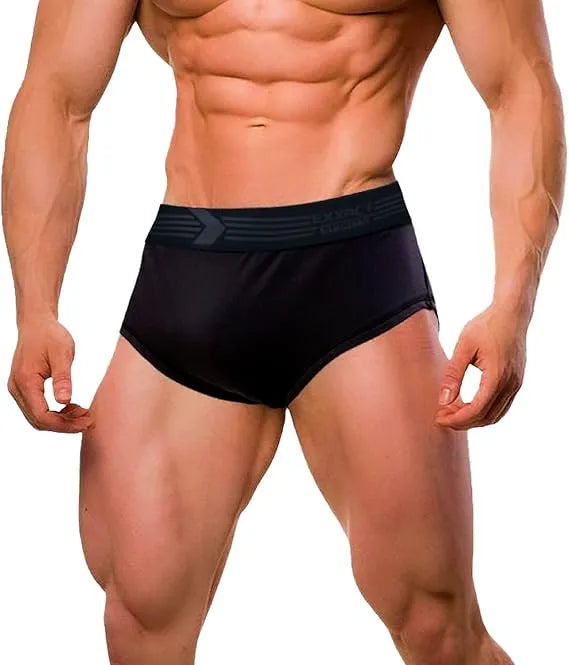 Exxact Sports Men’s Elite Classic Bodybuilding Posing Trunk - Black - Small