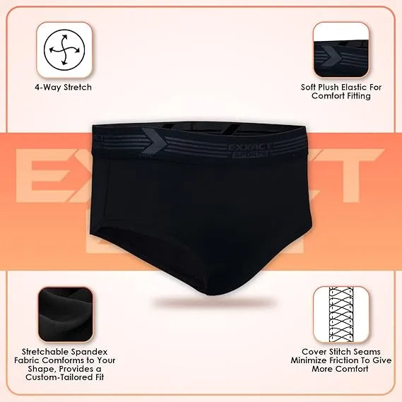 Exxact Sports Men’s Elite Classic Bodybuilding Posing Trunk - Black - Small