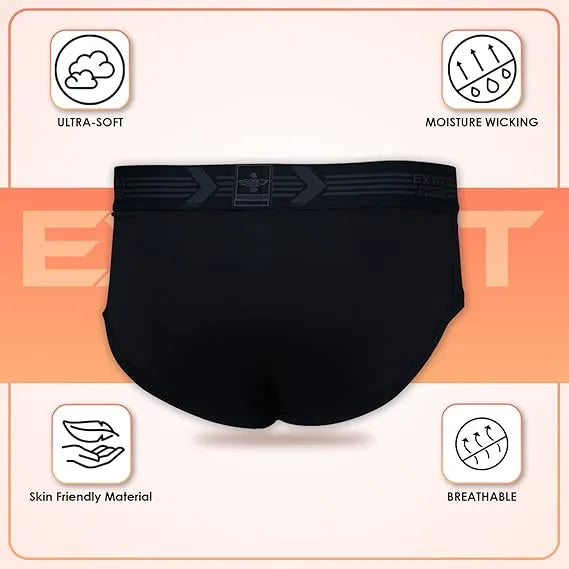 Exxact Sports Men’s Elite Classic Bodybuilding Posing Trunk - Black