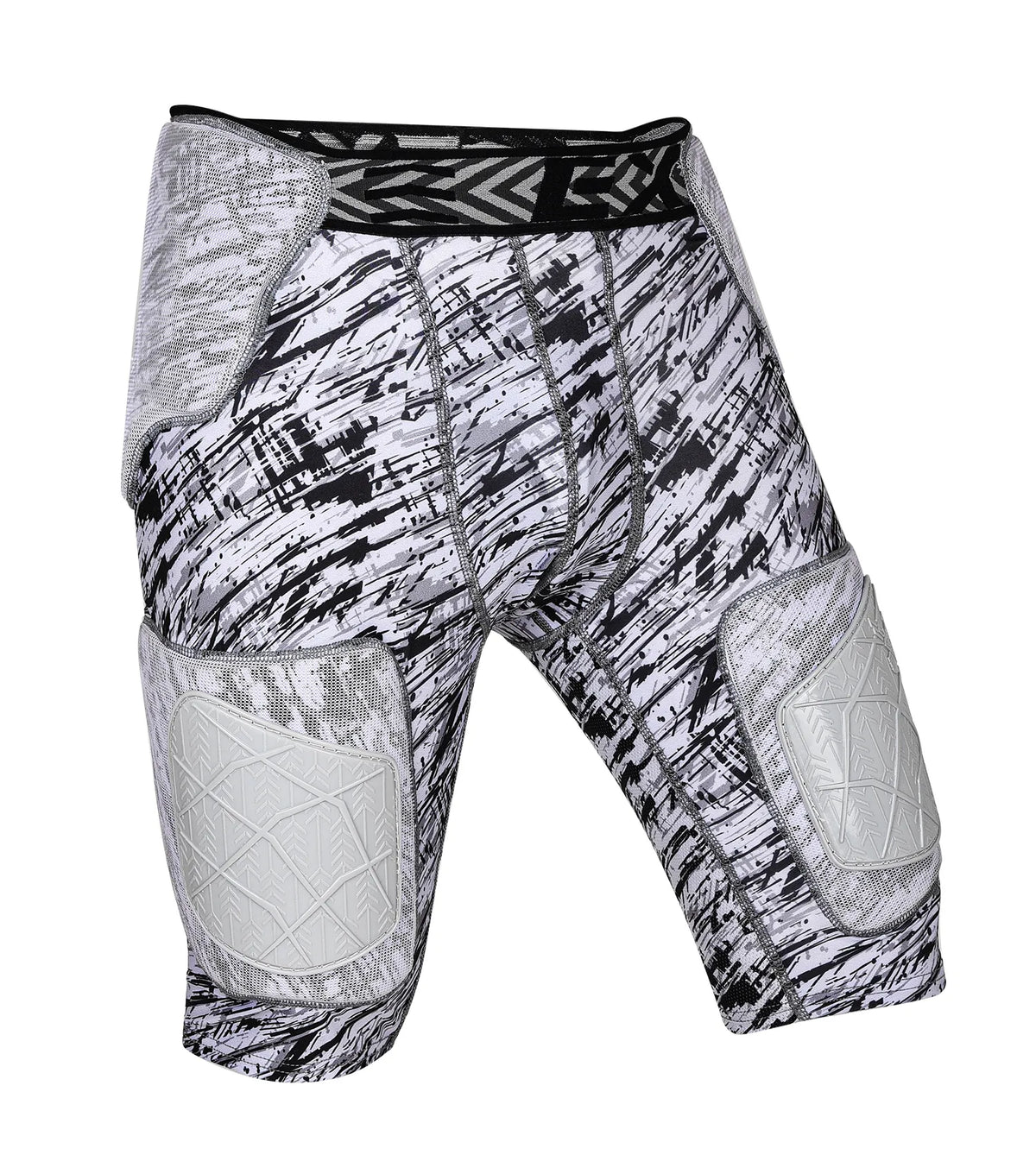 Exxact Sports Men’s Gladiator 5-pad Football Girdle with Cup Pocket - Textured Camo