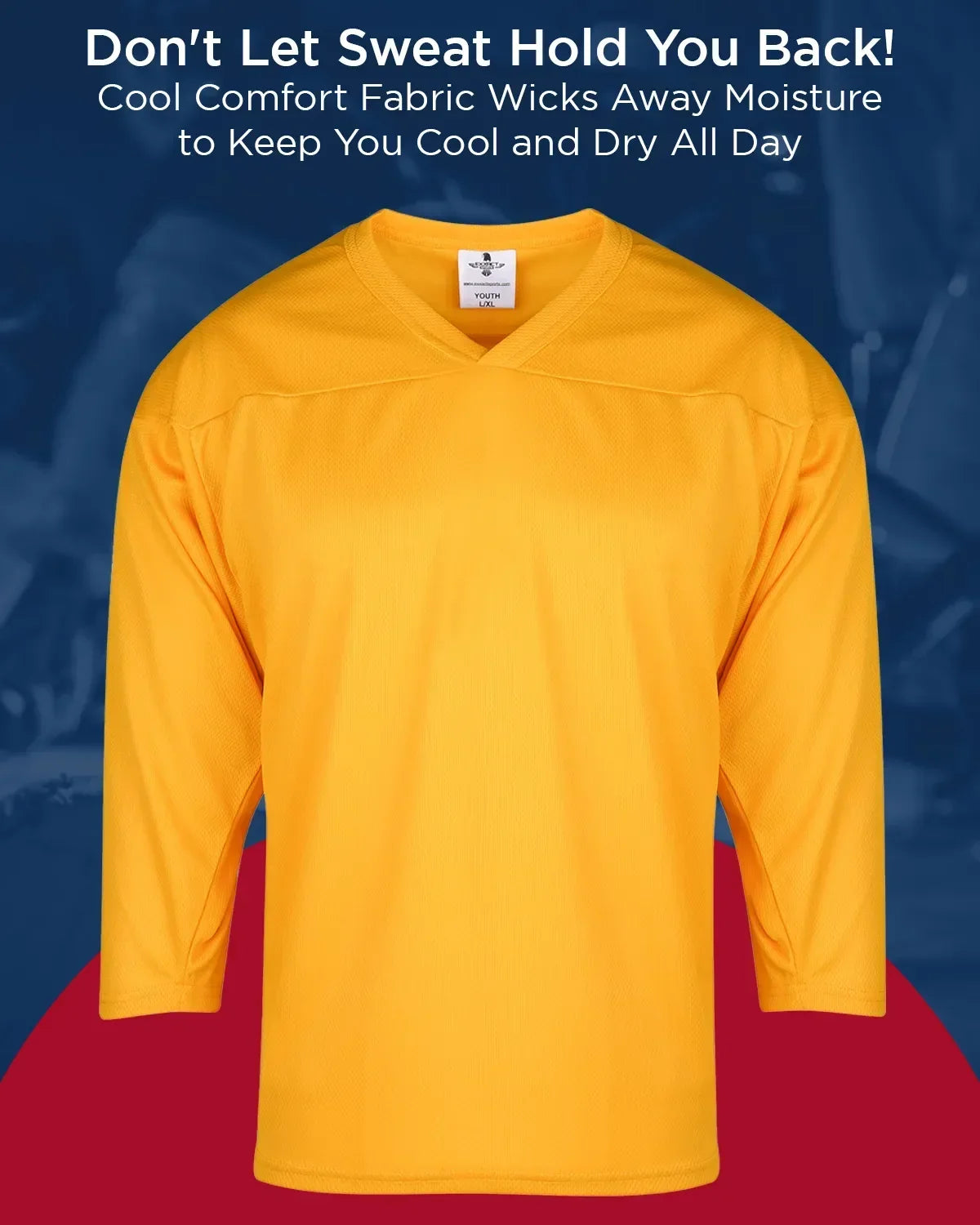 Exxact Sports Men’s Hockey Practice Jerseys - Gold