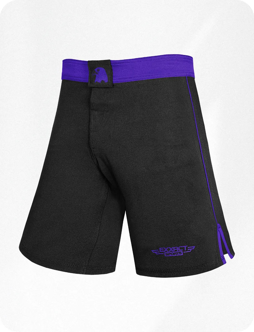 Exxact Sports Men’s Mma Shorts Ibjjf Ranked no Gi Bjj Jiu Jitsu for Grappling Boxing Cross Training - Purple