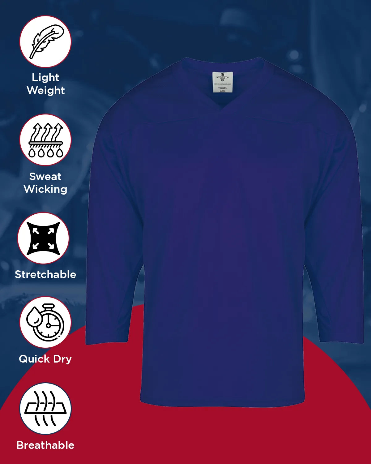 Exxact Sports Men’s Navy Hockey Practice Jerseys