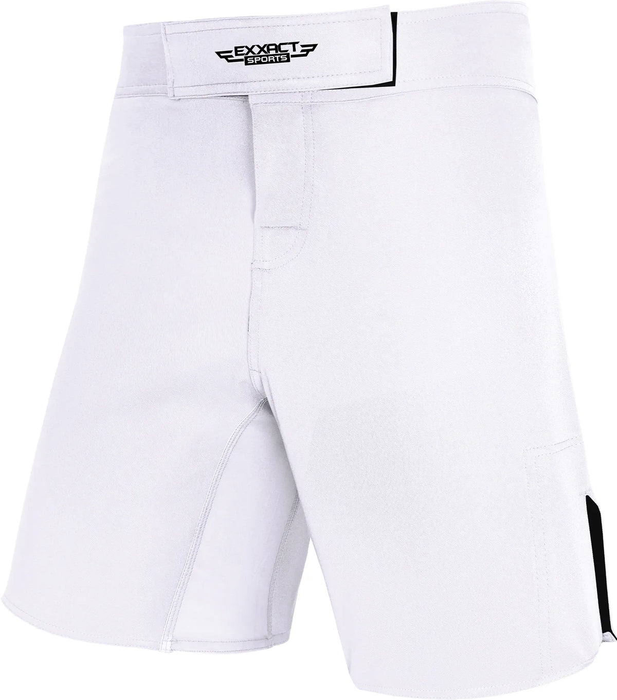 Exxact Sports Men’s Pro Mma Shorts No-gi Bjj Jiu Jitsu for Boxing Ufc & Cross Training - White