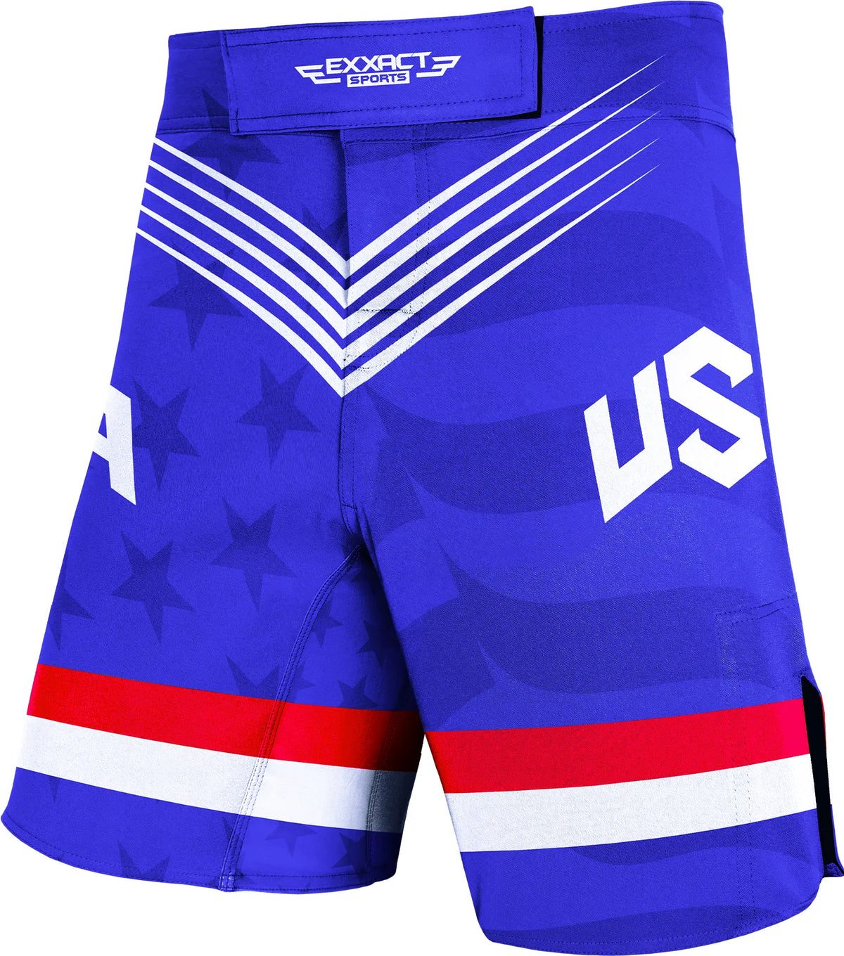 Exxact Sports Men’s Pro Mma Shorts No-gi Bjj Jiu Jitsu for Boxing Ufc & Cross Training - Royal Blue Usa