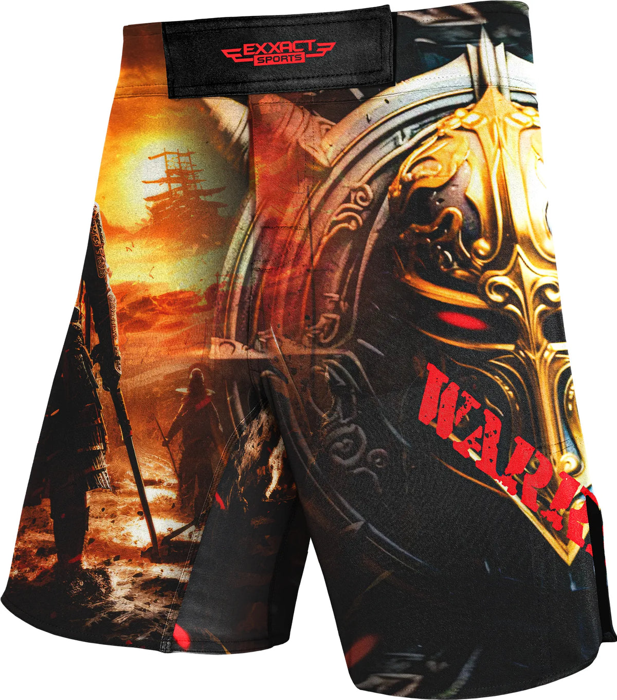 Exxact Sports Men’s Pro Mma Shorts No-gi Bjj Jiu Jitsu for Boxing Ufc & Cross Training - Warrior