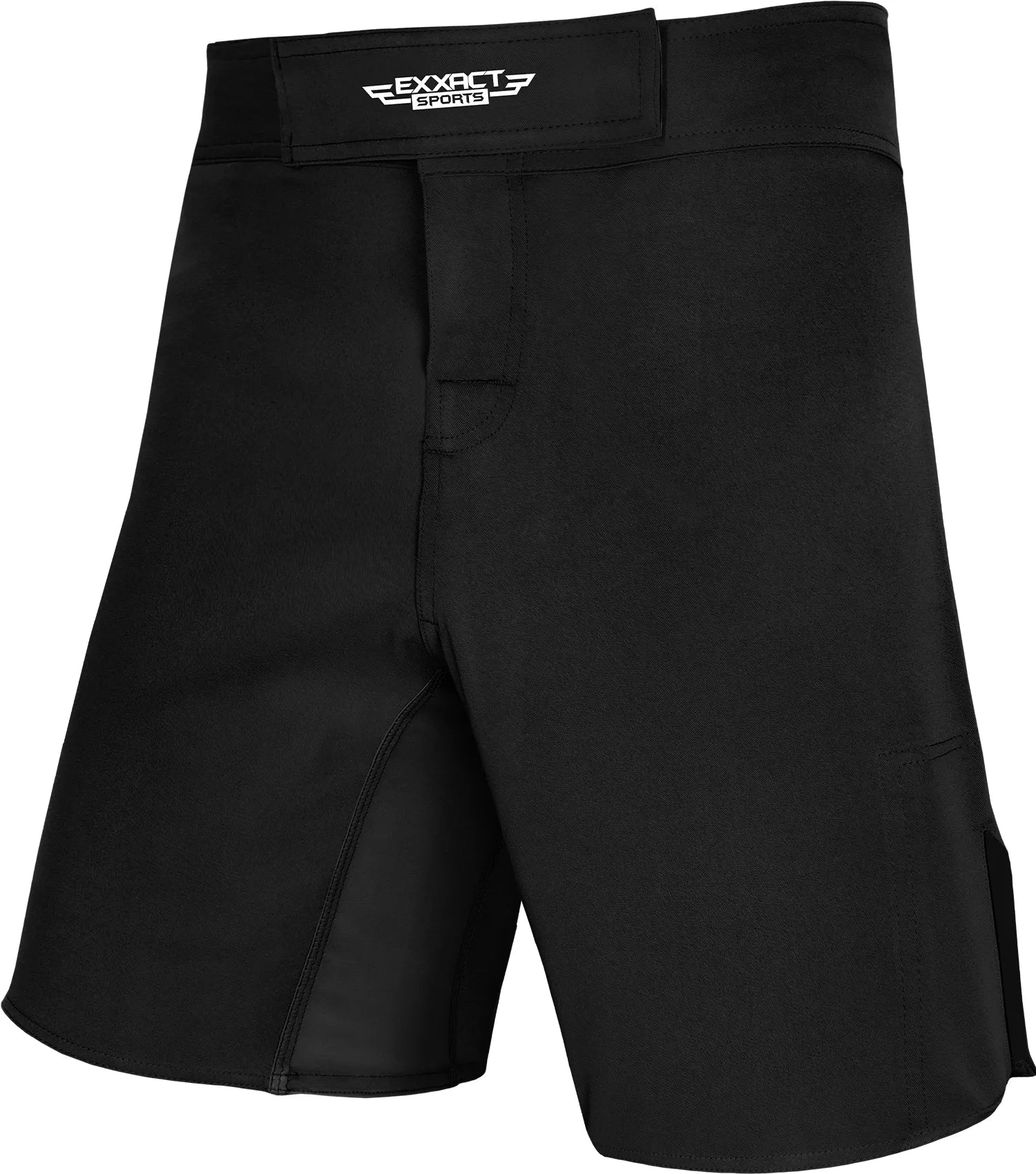 Exxact Sports Men’s Pro Mma Shorts No-gi Bjj Jiu Jitsu for Boxing Ufc & Cross Training - Black