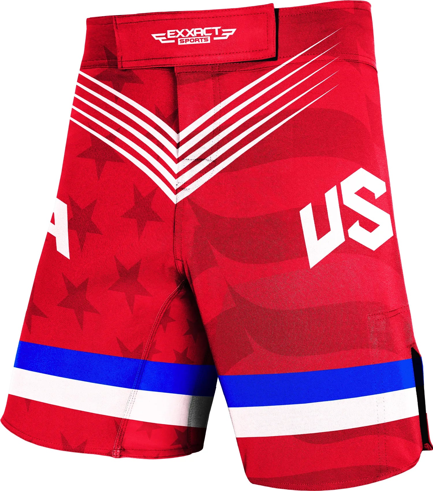 Exxact Sports Men’s Pro Mma Shorts No-gi Bjj Jiu Jitsu for Boxing Ufc & Cross Training - Red Usa