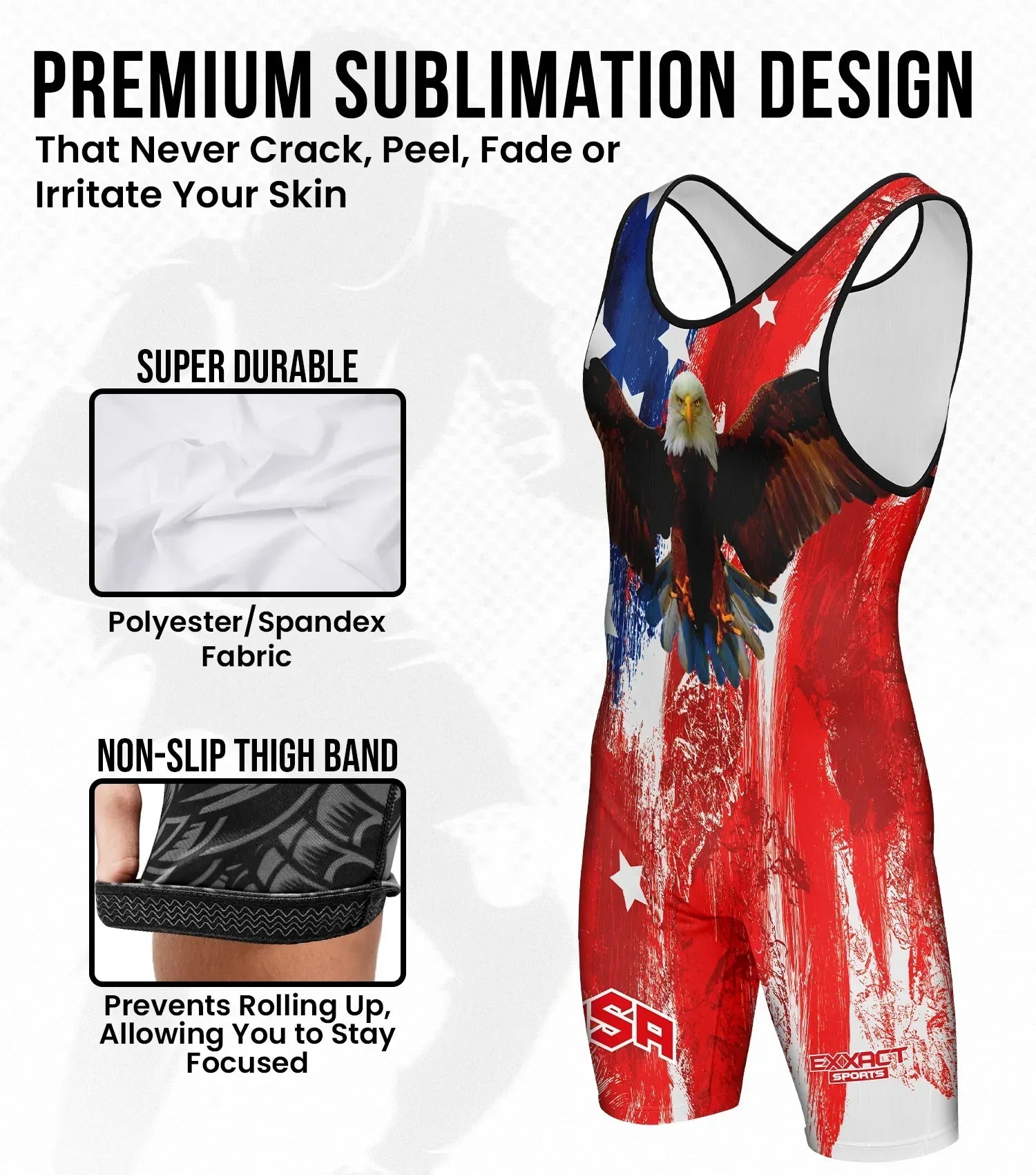 Exxact Sports Men’s Sublimated Wrestling Singlets - Burashy Usa