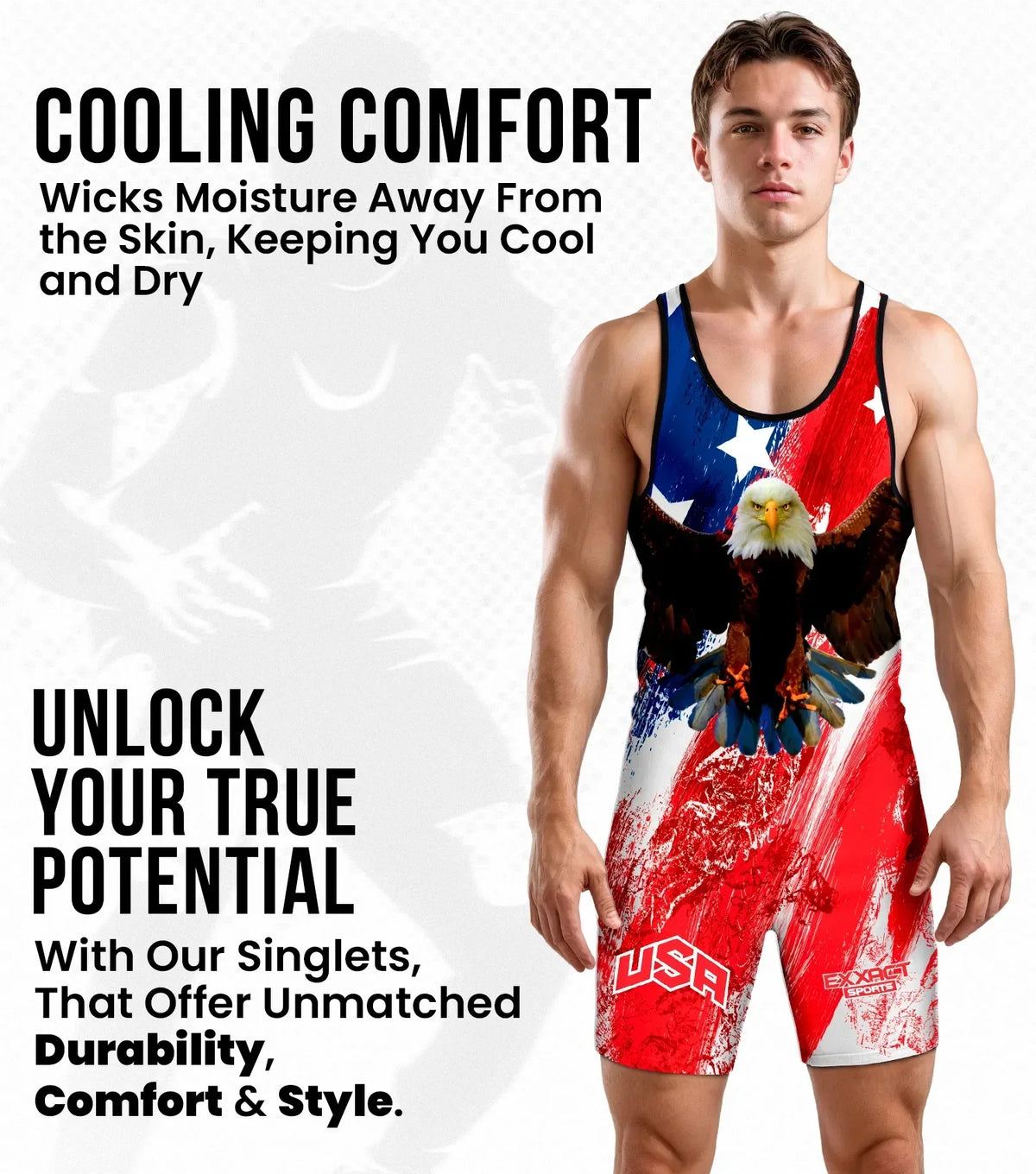 Exxact Sports Men’s Sublimated Wrestling Singlets - Burashy Usa