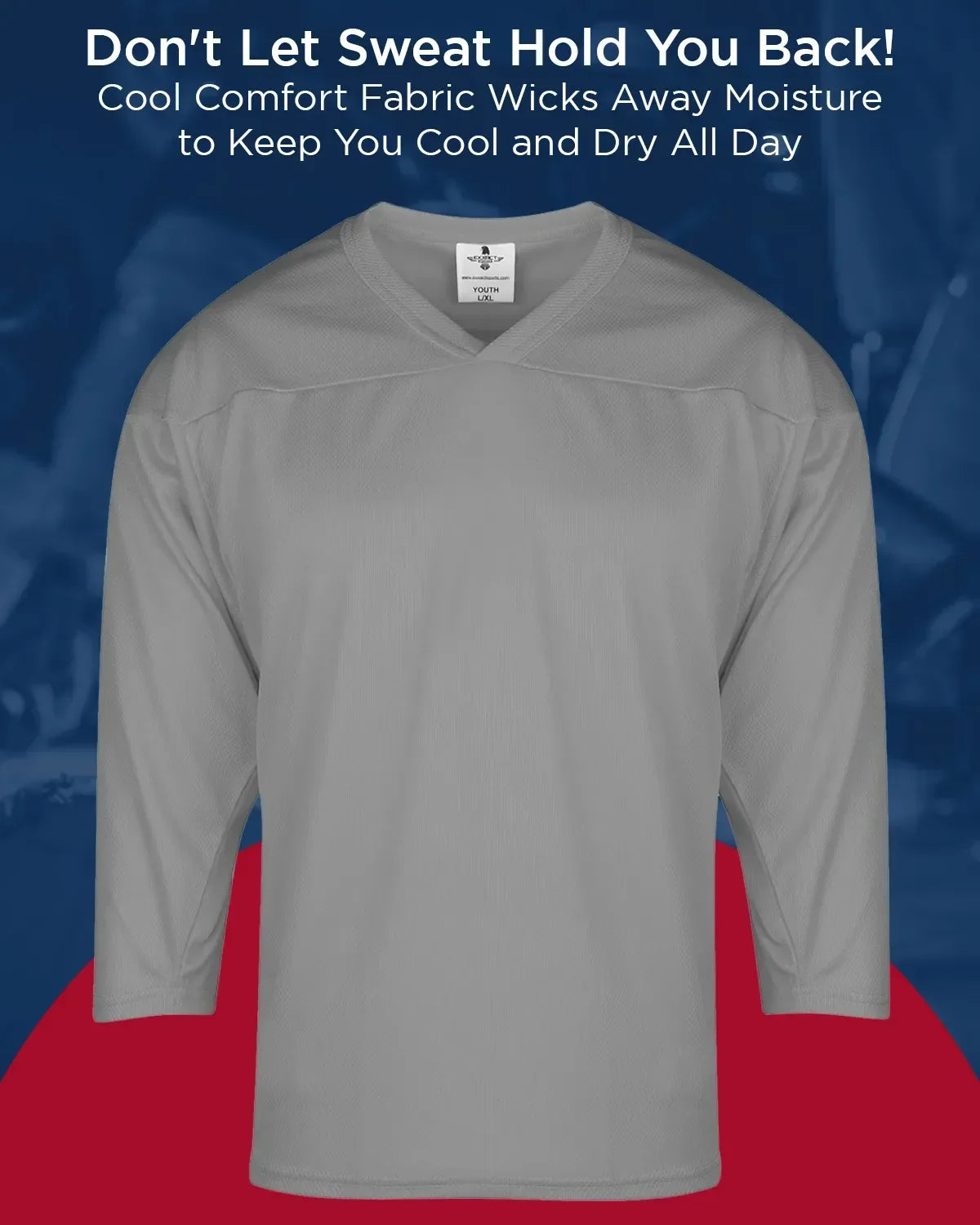Exxact Sports Men’shockey Practice Jerseys - Silver