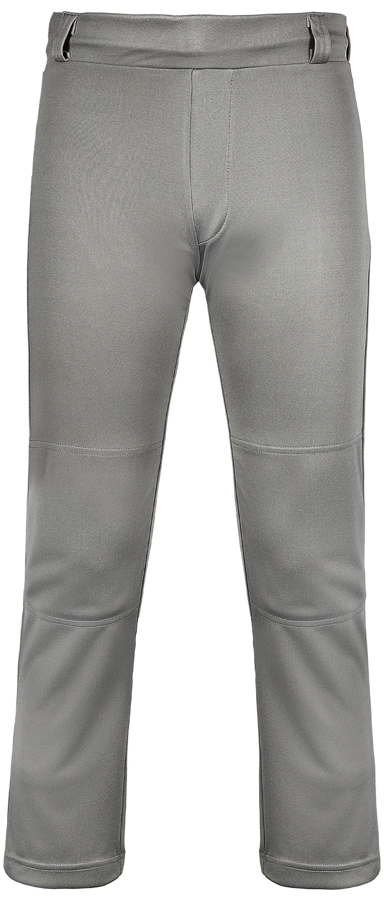 Exxact Sports Pull-up Boys Baseball Pants with Adjustable Drawstring Full Length & open bottom - Gray