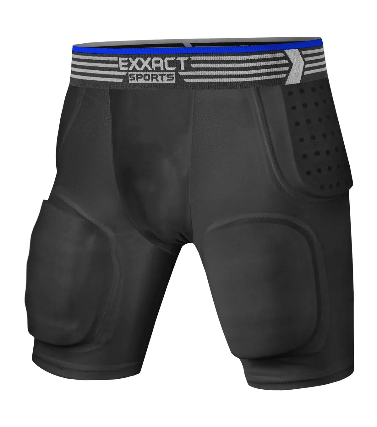 Exxact Sports Rebel 5-pad Boys Football Girdle with Cup Pocket Youth - Black