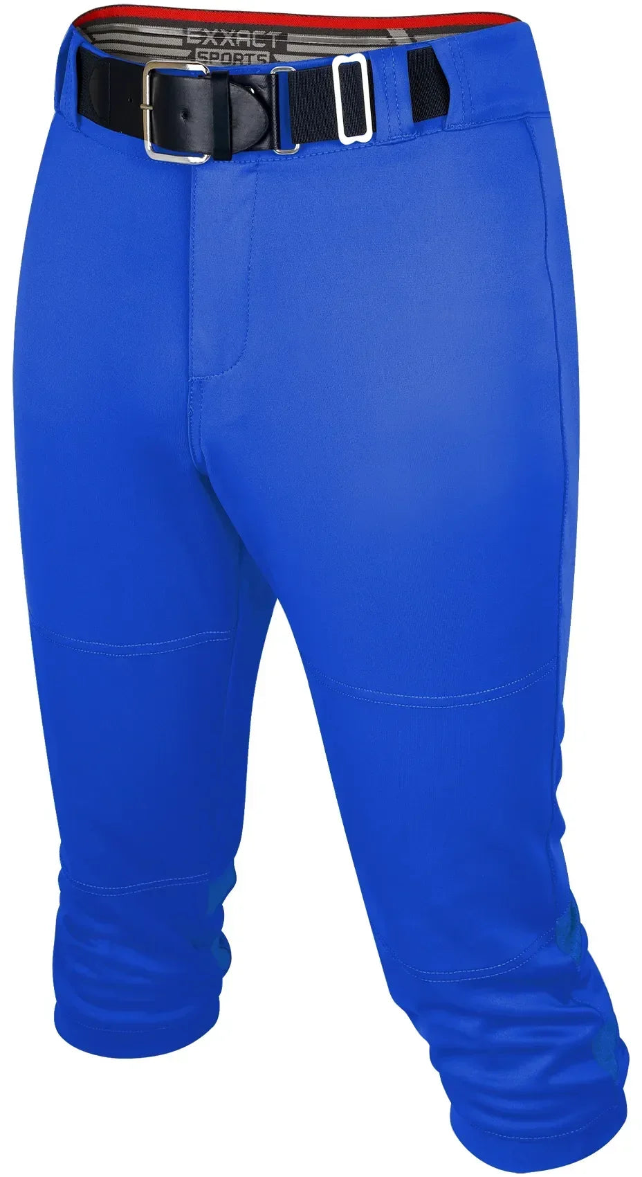 Exxact Sports Softball Pants for Women with Snap and Zipper Elastic Bottom And mesh panels - Royal Blue