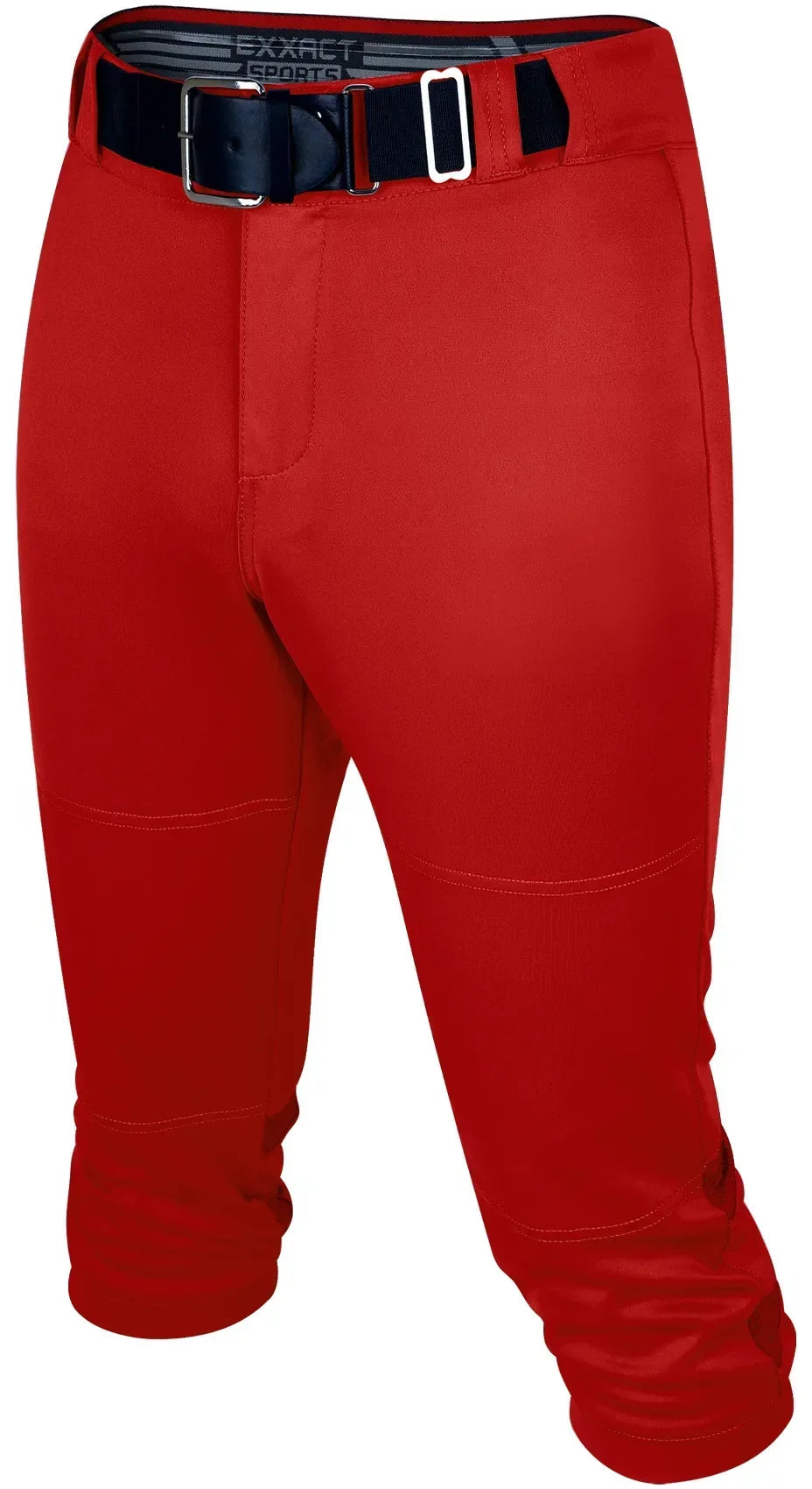 Exxact Sports Softball Pants for Women with Snap and Zipper Elastic Bottom And mesh panels - Red
