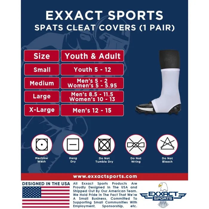 Exxact Sports Spats Cleat Men & Boys Football Covers - Black Camo
