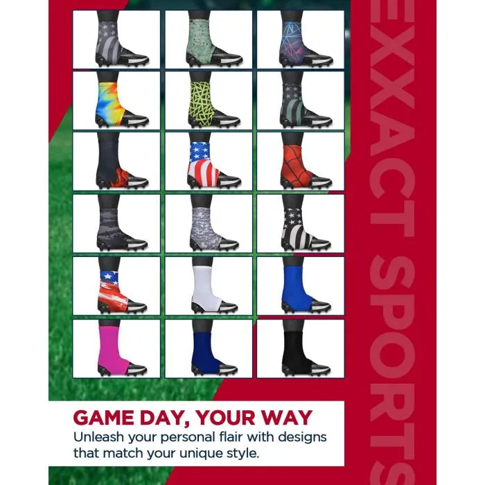 Exxact Sports Spats Cleat Men & Boys Football Covers - Black Camo