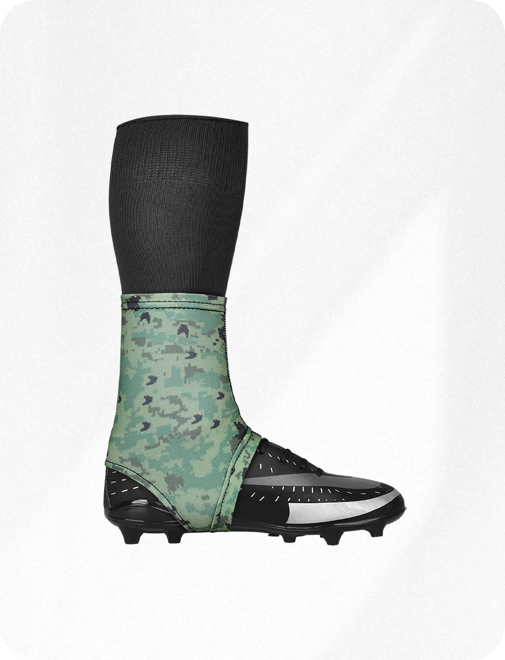 Exxact Sports Spats Cleat Men & Boys Football Covers - Green Camo