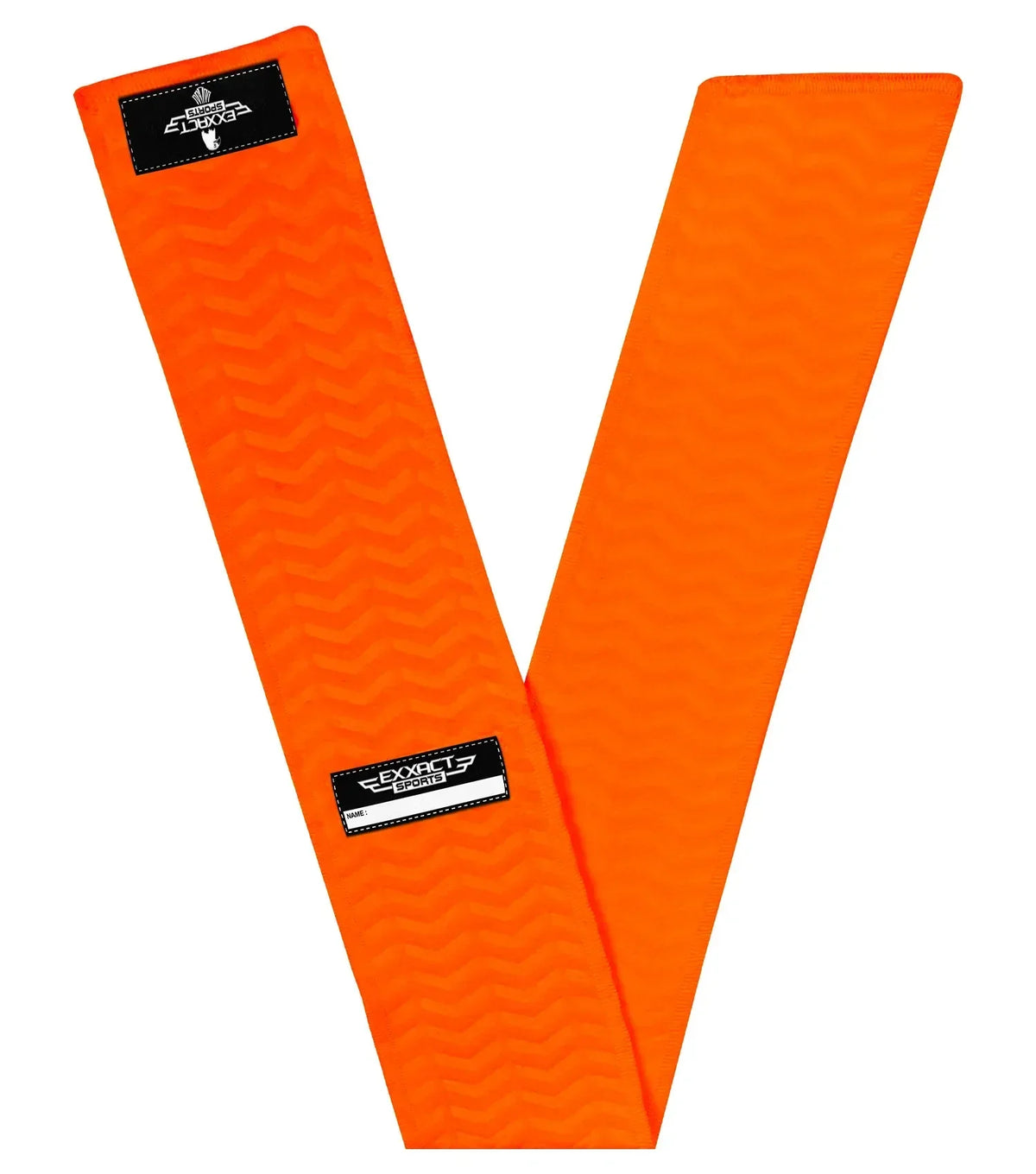 Exxact Sports Streamer Football Towel with Hook & Loop Fastener - Orange