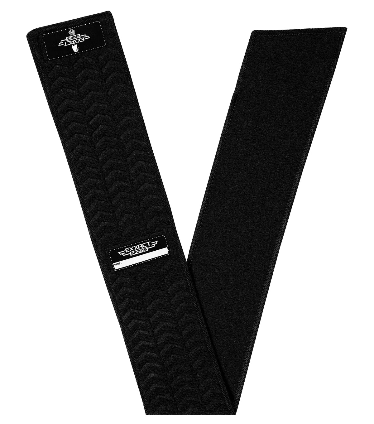 Exxact Sports Streamer Football Towel with Hook & Loop Fastener - Black