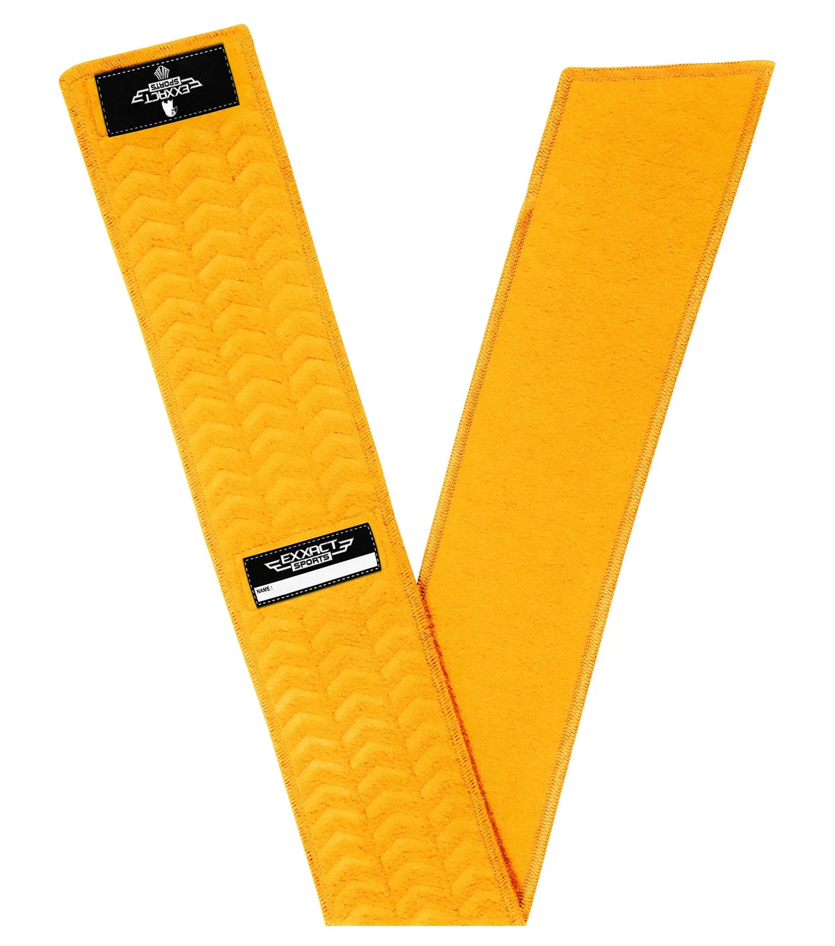 Exxact Sports Streamer Football Towel with Hook & Loop Fastener - Gold