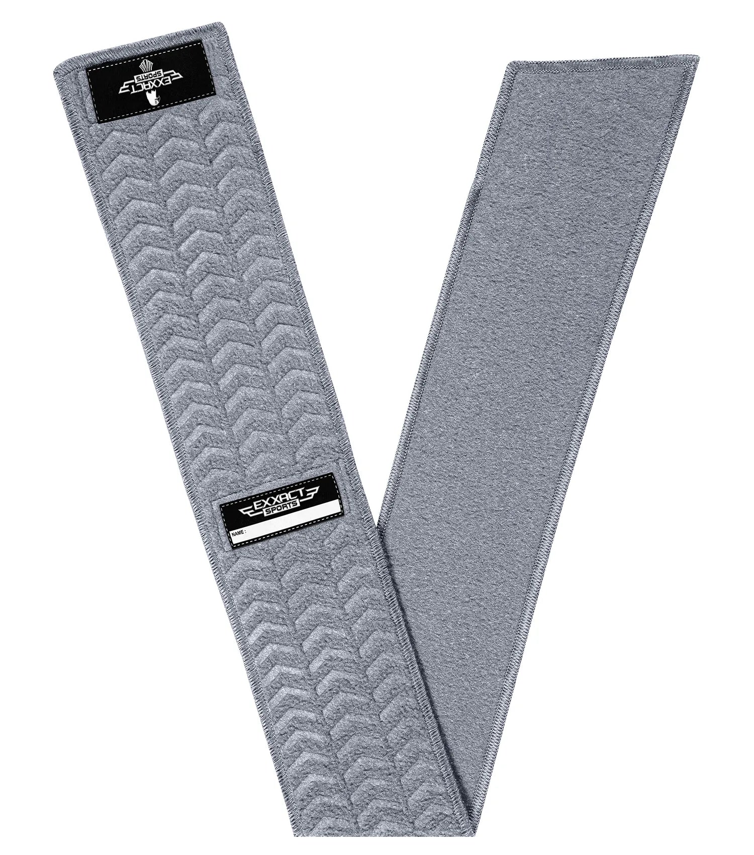 Exxact Sports Streamer Football Towel with Hook & Loop Fastener - Gray