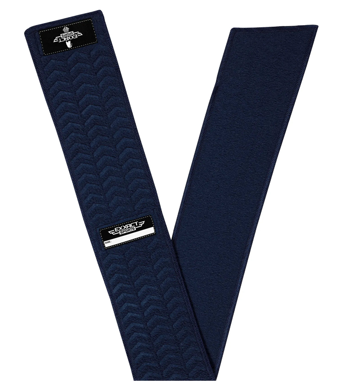 Exxact Sports Streamer Football Towel with Hook & Loop Fastener - Navy