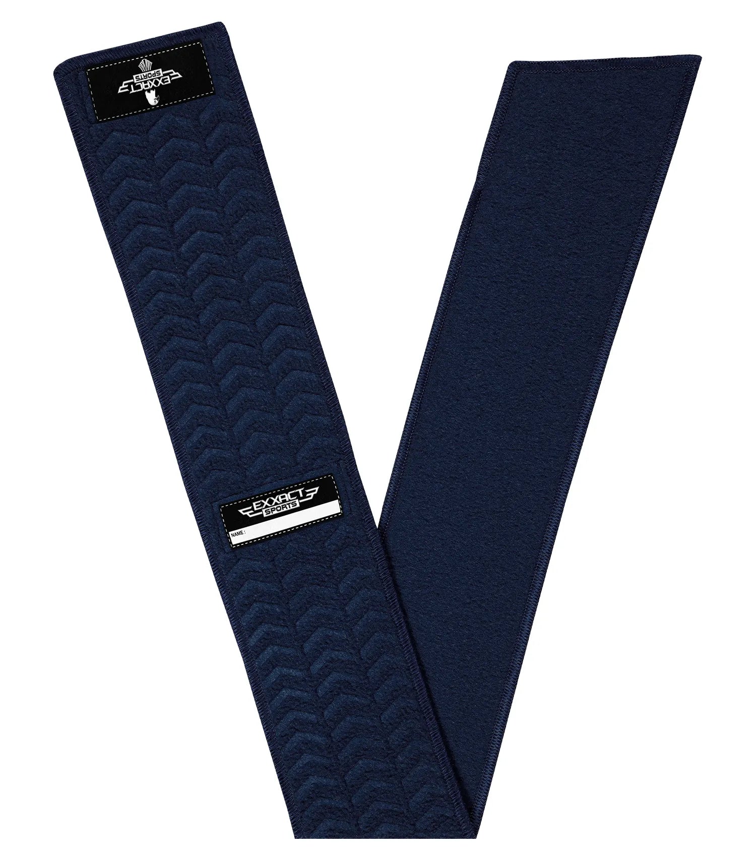Exxact Sports Streamer Football Towel with Hook & Loop Fastener - Navy
