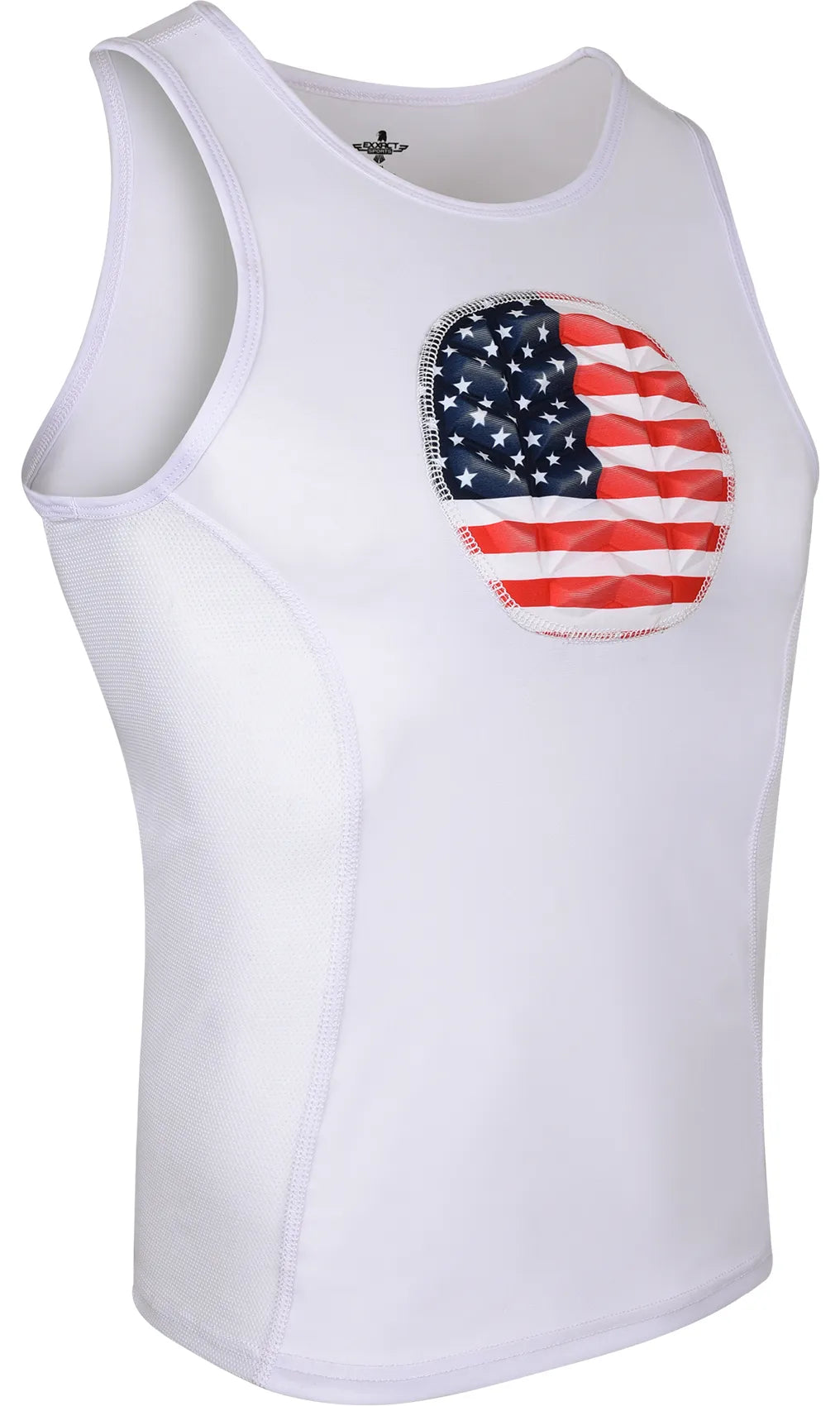 Exxact Sports Tank Top Boys Baseball Chest Protector - White