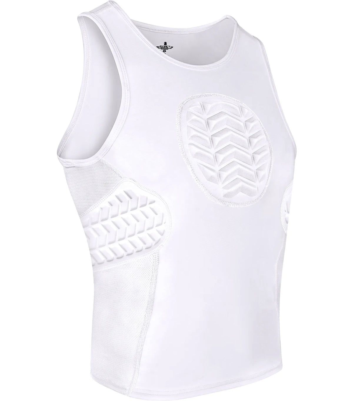 Exxact Sports Tank Top Boys Baseball Chest & Rib Protector - White - X-small
