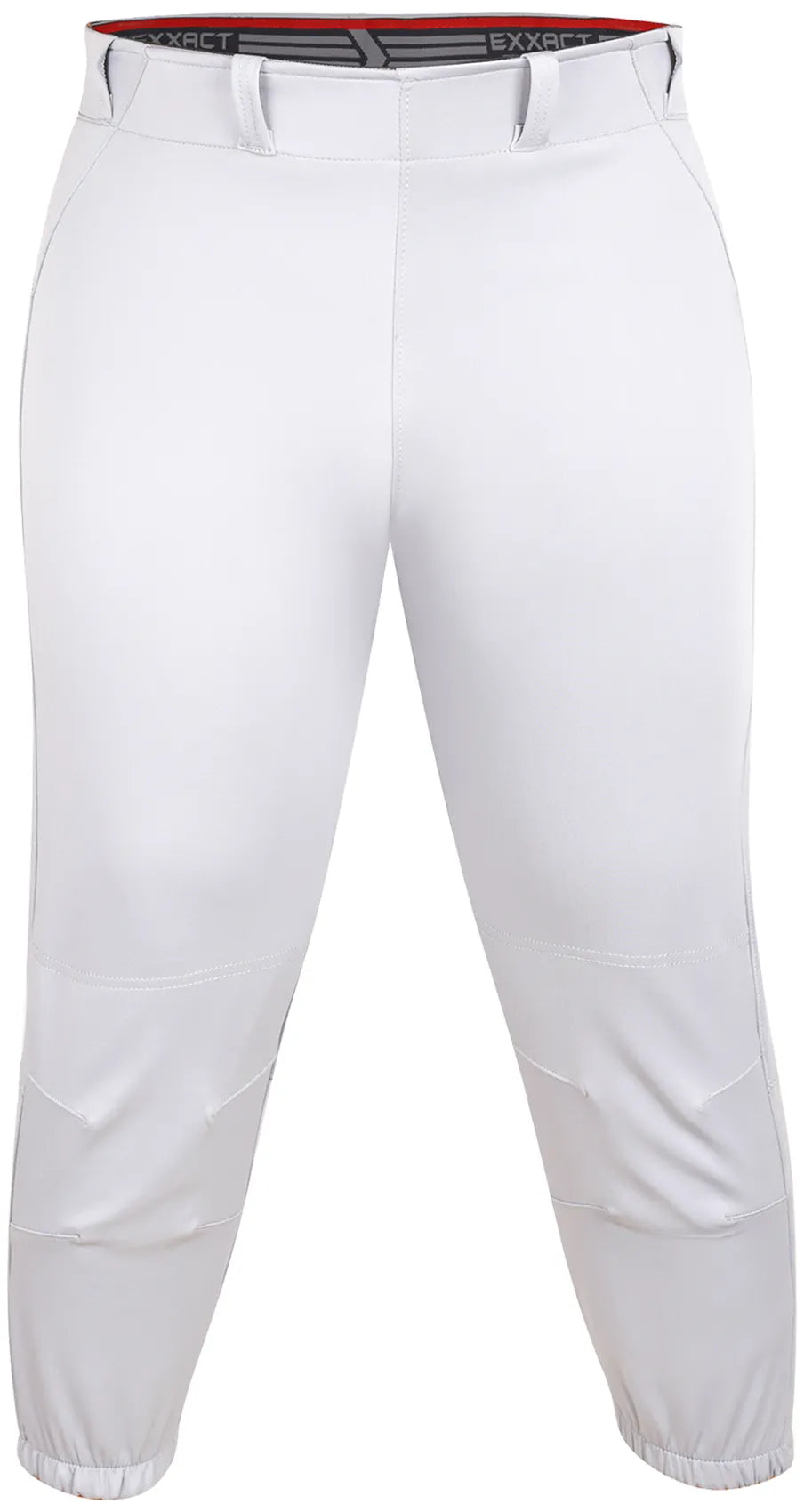 Exxact Sports Yoga Knicker Style Softball Pants for Women - White