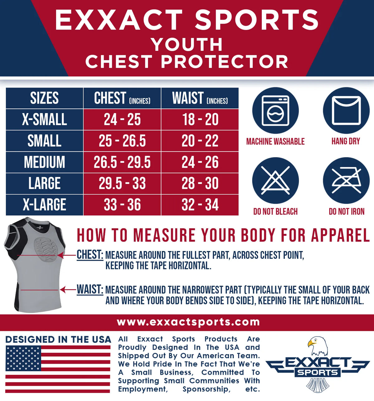 Exxact Sports Youth Boys Baseball Chest Protector for Sternum Heart Protection - Gray