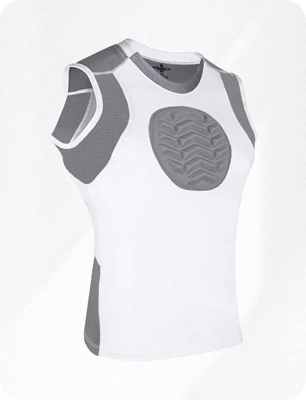Exxact Sports Youth Boys Baseball Chest Protector for Sternum Heart Protection - White