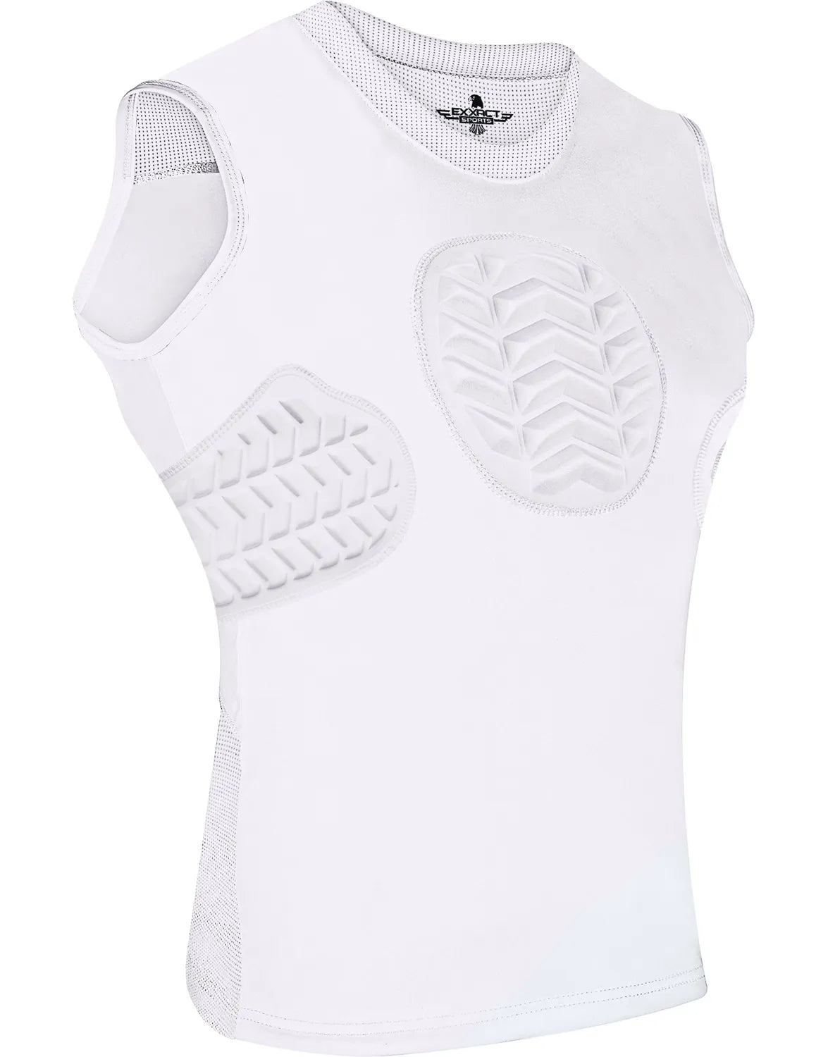 Exxact Sports Youth Boys Baseball Chest & Rib Protector for Sternum Heart Protection - White - X-small