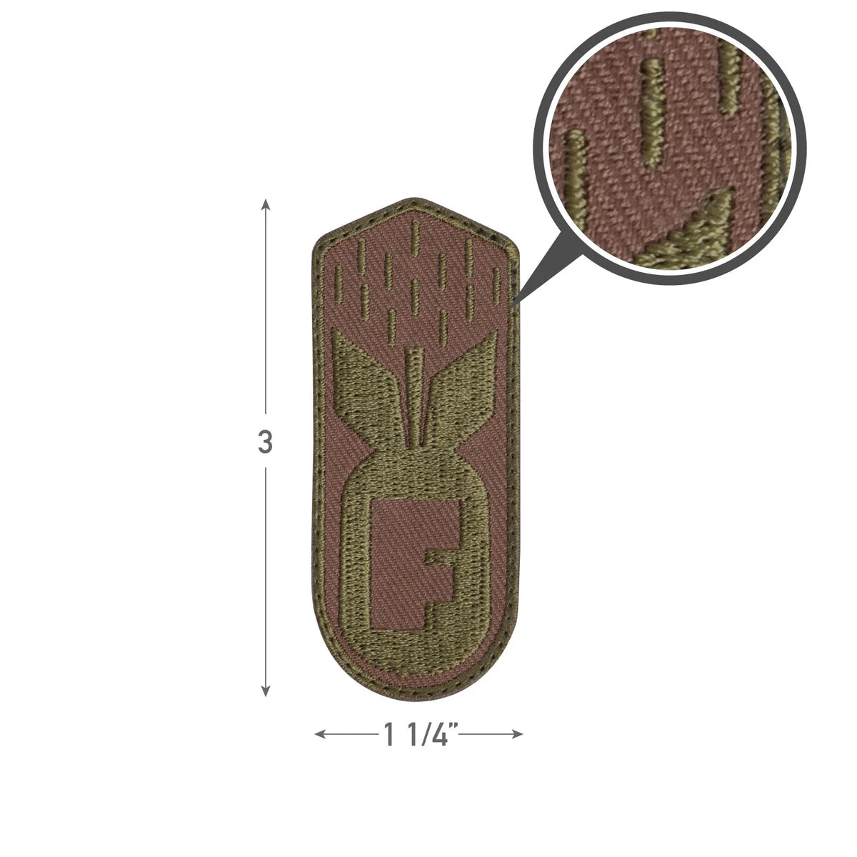 F-bomb Patch with Hook Back - Coyote Brown