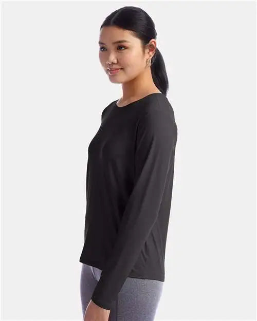 Champion Chp140 Women’s Sport Soft Touch Long Sleeve T-shirt - Black