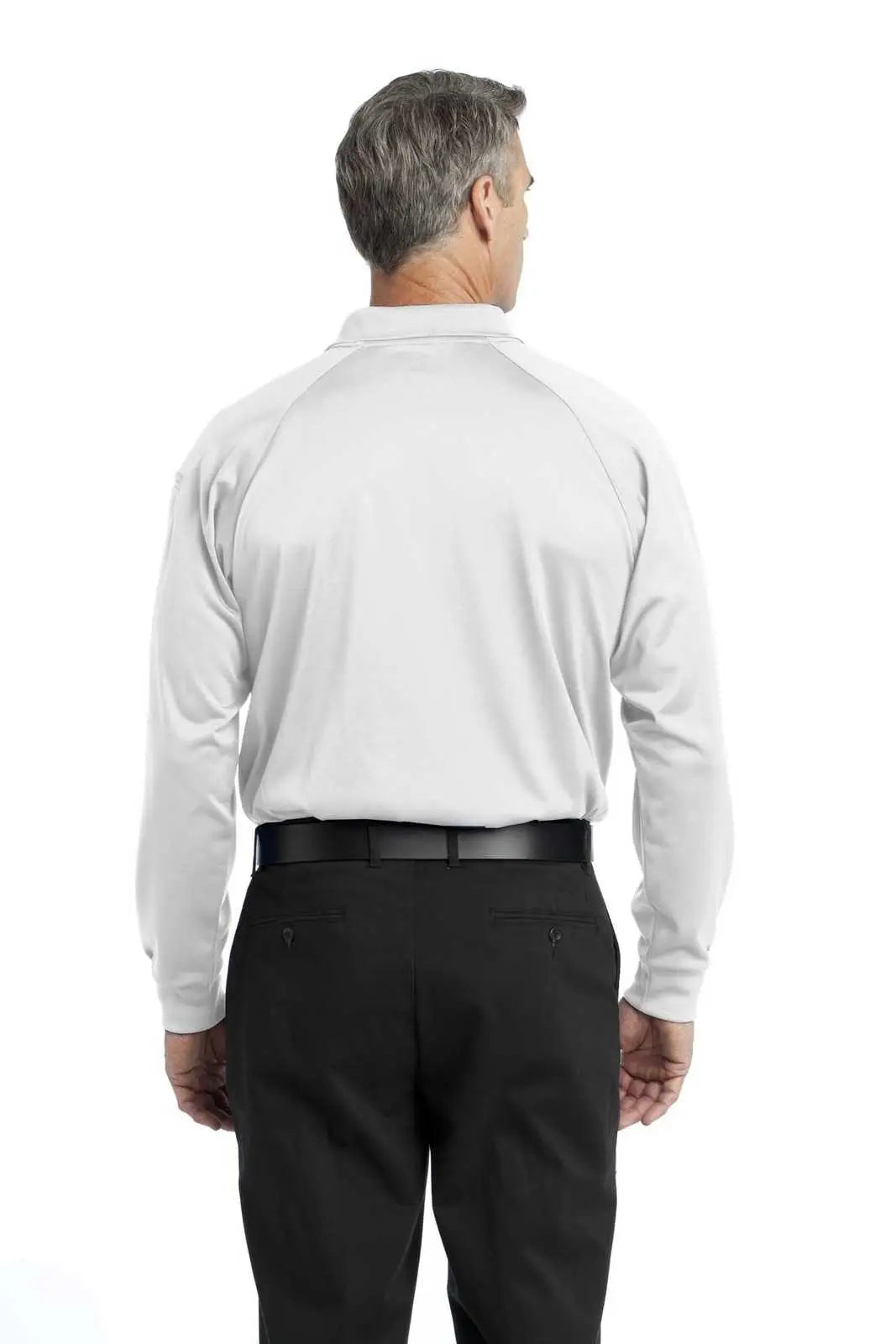 Cornerstone Cs410ls Select Long Sleeve Snag-proof Tactical Polo - White